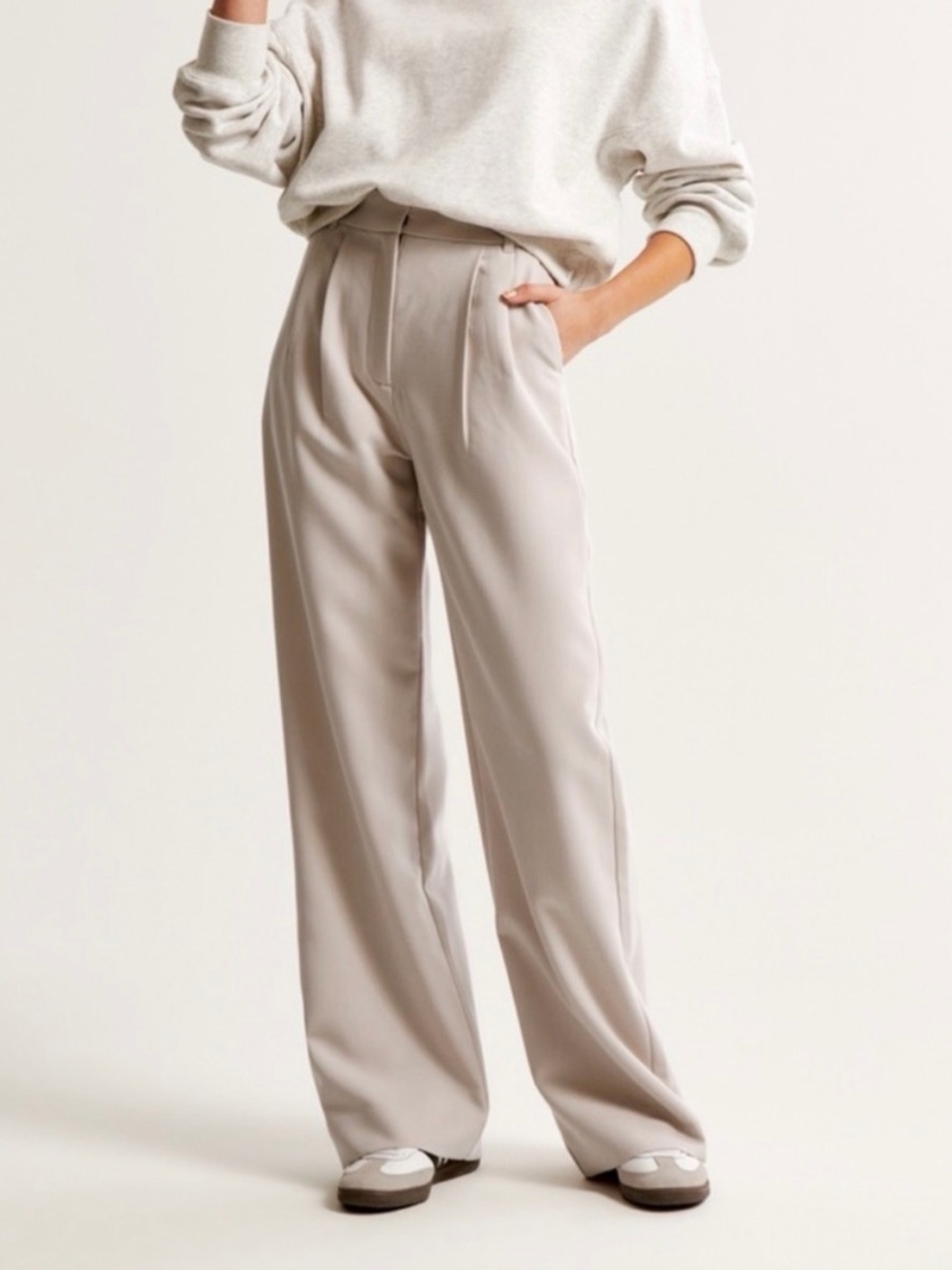 Abercrombie & Fitch Solane Tailored Pant - Light Taupe, 28 SHORT